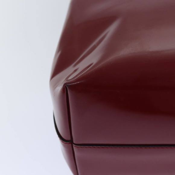 PRADA Tote Bag Patent leather Red Auth ep5078 - Picture 16 of 16